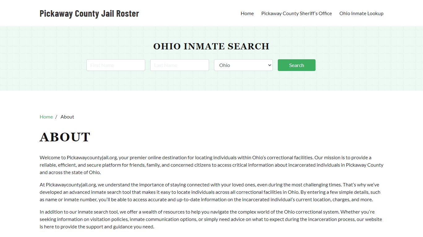 Ohio Inmate Search